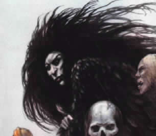 Morrigan als die Macha - Göttin des Krieges